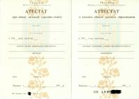 Аттестат Украина 11 классов